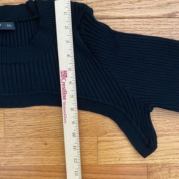 NWOT Shein two piece ribbed cropped sweater with tank, 0XL (12) - Picture 11 of 12